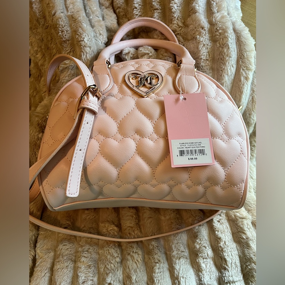 Juicy Couture Blush Pink Quilted Heart Bag NWT - Picture 16 of 16